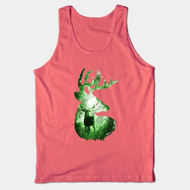 Evergreen Deer Tank Top by DVerissimo